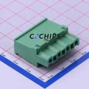 DB2EKA-7.62-4P-GN-S Plug-in Terminal Block P=7.62mm Connector Male Plug 1x4P 7.62mm Green - Product Image 2