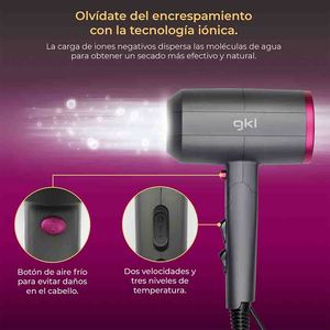 เครื่องเป่าผมไอออนิกแบบมืออาชีพโทพาซ S2100 2200W สีดำ พร้อมระดับพลังงาน 2 ระดับเพื่อการเป่าแห้งอย่างรวดเร็ว - Product Image 3