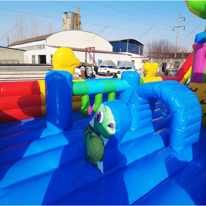 Thế Giới Động Vật Chủ Đề Lâu Đài Bơm Hơi Và Trượt Cho Trẻ Em Và Người Lớn Bền Nhà Bị Trả Lại Cho Vui Chơi Ngoài Trời - Product Image 4