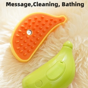 Nieuw Ontworpen Multifunctionele Massage Ontharing Verzorgingsgereedschap 3 In 1 Kattenstoomborstel - Product Image 4