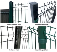 Prix d'usine, clôture en treillis métallique rigide en acier à panneaux 3D de haute qualité, pliage triangulaire, pour jardin extérieur, clôture de maison