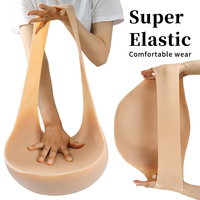 Ventre de grossesse artificiel en silicone, faux ventre de grossesse, costume réaliste, peau douce, cosplay pour acteur, performance, maternité