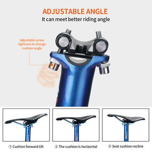 TOSEEK <span class=keywords><strong>Tija</strong></span> de sillín de <span class=keywords><strong>carbono</strong></span> de alta rigidez <span class=keywords><strong>27.2</strong></span> 31.6mm para bicicleta de montaña, carretera y gravel, 0mm de offset, 350 400mm, superligera, abrazadera de sillín de competición - Product Image 5