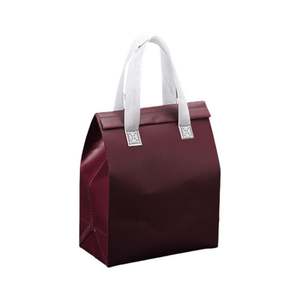 Sac isotherme pliable en non-tissé recyclable avec logo imprimé personnalisé, grande capacité pour la livraison de repas à emporter - Product Image 5