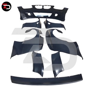 Kit de cuerpo ancho estilo <span class=keywords><strong>Rocket</strong></span> B, guardabarros de parachoques delantero, bengalas, parachoques trasero, Canards 1 Juego para BMW Serie <span class=keywords><strong>3</strong></span> E92 E93 M3 2008-2011 FRP - Product Image 2