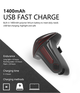 Omni télécommande faible consommation d'énergie vélo feu arrière cyclisme feux arrière Rechargeable vélo Led feu arrière - Product Image 5