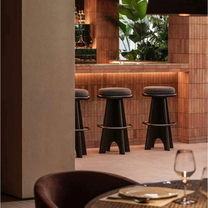 Thanh gỗ ghế vải sang trọng Đồ nội thất nhà cao thanh ghế cho ghế nhà bếp hiện đại thanh phân ghế - Product Image 3