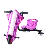 Trottinette électrique pour enfants robuste avec une capacité de charge de 75 kg, roues arrière en PU durables avec lumières