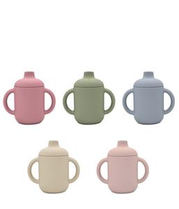 מכר עבור מסחר אלקטרוני סיליקון בייבי קש כוס עם ידית עבור מדיה חברתית - Product Image 1