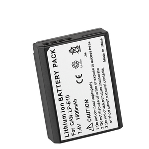 Batteries LP-E10 pour <span class=keywords><strong>Canon</strong></span> EOS Rebel T7 T6 T5 T3 Kiss X50 X70 EOS 1100D <span class=keywords><strong>1200D</strong></span> 1300D 2000D <span class=keywords><strong>Batterie</strong></span> pour appareil photo numérique - Product Image 1