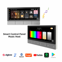 F5 Tuya UK Lecteur de musique à écran tactile, amplificateur mural intelligent pour la maison, panneau de commande central, écran IPS, système Android, WiFi
