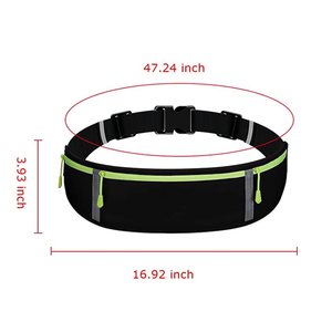 Sac banane imprimé de logo personnalisé <span class=keywords><strong>ceinture</strong></span> réglable sac de hanche de taille en tissu imperméable de course à l'extérieur - Product Image 2