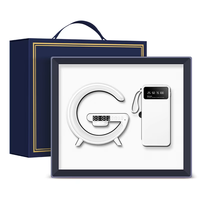 Set hadiah bisnis pemasaran jam meja & payung Mug lampu LED Speaker nirkabel pengisi daya nirkabel Set hadiah perusahaan multifungsi