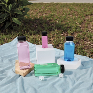 Kích Thước Lớn 10Oz 12Oz 16Oz 32Oz Tái Sử Dụng Tùy Chỉnh Đồ Uống Chai Với Nắp Rỗng Chai Nước Trái Cây Bán Buôn Cho Sinh Tố - Product Image 3