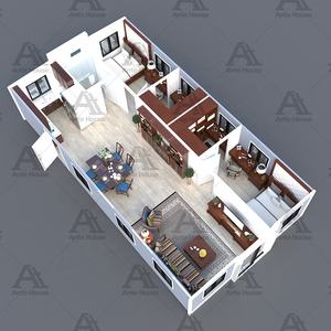 Durable Prefab Homes 20FT Luxury Container House com banheiro Escolha entre 1 ou 2 quartos, sala de estar - Product Image 5