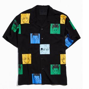 Casual Streetwear Larga Maniche Corte <span class=keywords><strong>Colletto</strong></span> a Punta Degli Uomini di Polo Shirt All Over Stampa <span class=keywords><strong>Camicia</strong></span> di Grandi Dimensioni - Product Image 2