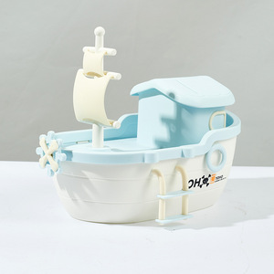 Nouveau Style bateau <span class=keywords><strong>Pirate</strong></span> <span class=keywords><strong>tirelire</strong></span> dessin animé petit voilier or pièce boîte de rangement cadeau pour enfants ornement de bureau <span class=keywords><strong>tirelire</strong></span> - Product Image 4