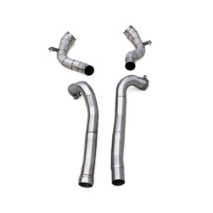 Downpipe Boska Racing SS304 pour Mercedes Benz <span class=keywords><strong>AMG</strong></span> GT <span class=keywords><strong>GTS</strong></span> 4.0T <span class=keywords><strong>V8</strong></span> 2014-2023, échappement de course à haut débit, tuyau turbo - Product Image 1