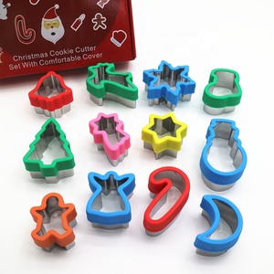 Ensemble de découpoirs à biscuits de Noël de qualité alimentaire, en forme d'ange, de lune, de cloche, d'arbre de Noël et de étoile filante, <span class=keywords><strong>moule</strong></span> à biscuits - Product Image 1