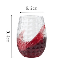 Taza de cóctel de plástico de diseño moderno, Copa martillada de piña Tiki hawaiana, whisky reutilizable para copa de <span class=keywords><strong>vino</strong></span> tinto champán transparente - Product Image 6