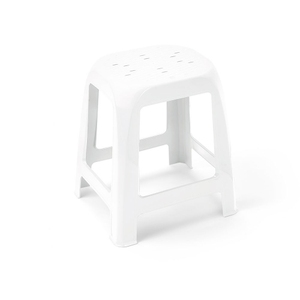 Sgabello LOOP in Plastica Bianca 36x41.5x46cm - Product Image 1