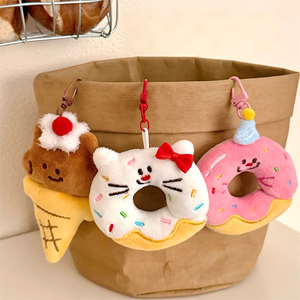 Mini jouet en peluche alimentaire, adorable petit jouet en peluche alimentaire, porte-clés, pendentif pour sac, porte-clés de voiture - Product Image 2