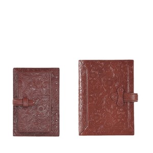 Joyir Genuine <b>Leather</b> Notebook Loose-leaf Business Office Card Holder Red Multifunctional Replaceable Refill - Product Image 5