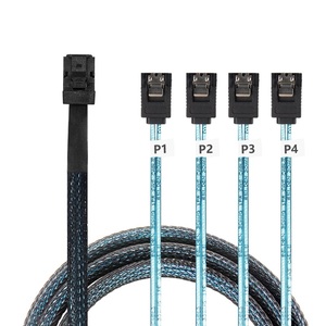 <span class=keywords><strong>Meo</strong></span> สาย MINI SAS 12กิกะไบต์/วินาที SFF-8643กับ1-to-4อะแดปเตอร์ SATA ความยาว1เมตรโครงสร้างพลาสติก/ไนลอน/โลหะสำหรับใช้ในคอมพิวเตอร์ - Product Image 2