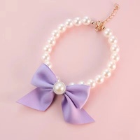 Collier pour animaux de compagnie direct d'usine petit chat chien cloche collier accessoires rétro accessoires de perles