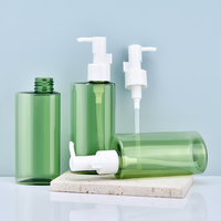 Flacon pompe vide en PET vert de 150 ml, rechargeable, pour cosmétiques, démaquillant, soins de la peau, emballage de liquides