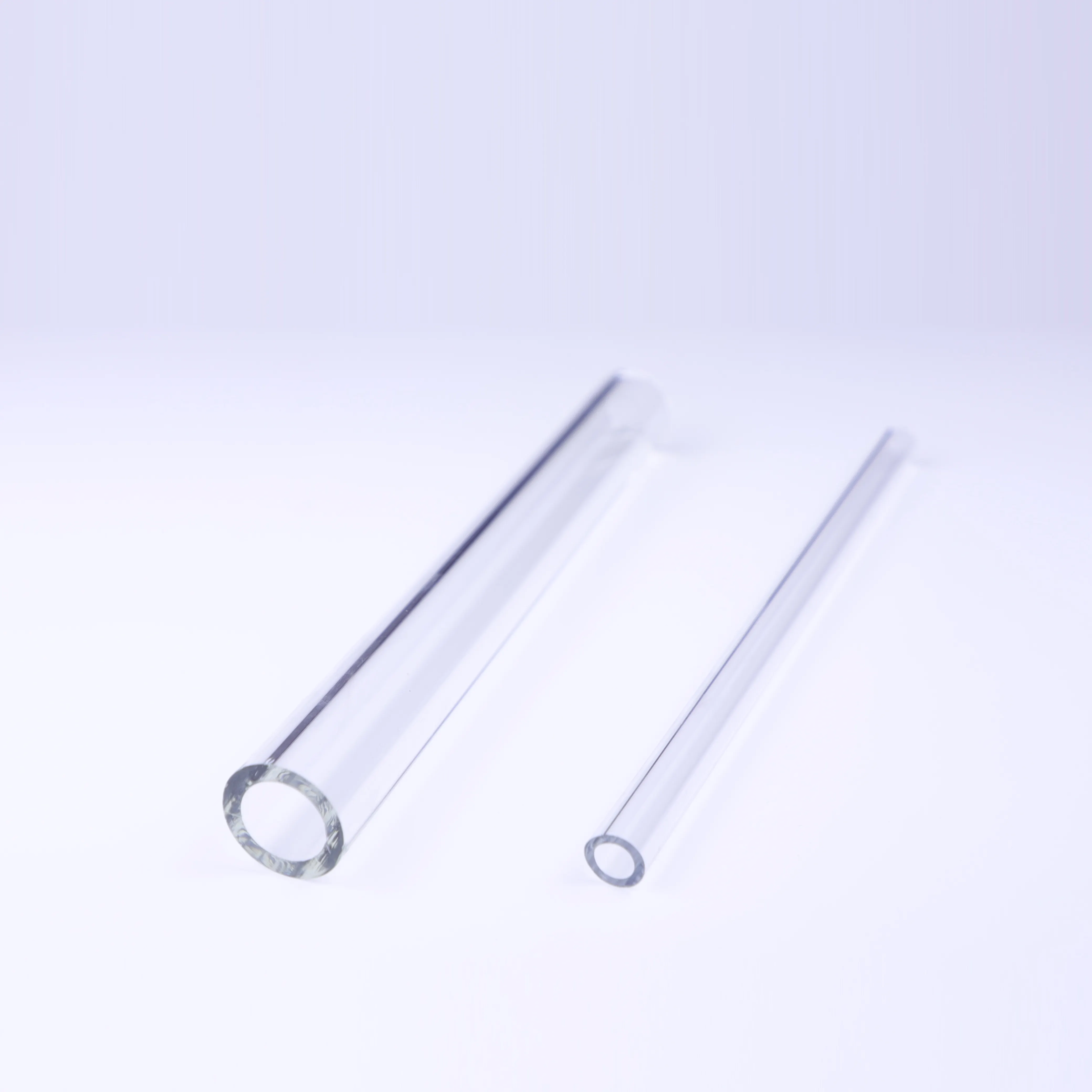 Tube en verre de quartz transparent de qualité médicale de 5Mm 8Mm 10Mm 20Mm de diamètre Tube en verre transparent Verre borosilicaté