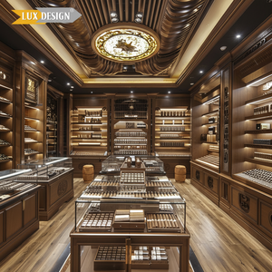 Gran oferta, estante de exhibición de cigarrillos, vitrina de vidrio, escaparate de tabaco para cigarros de humo de madera para exhibición - Product Image 1