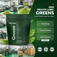 Super Greens Poeder Probiotica Spijsverteringsenzymen Smoothie Mix voor Darmgezondheid & Spijsvertering - Private Label OEM