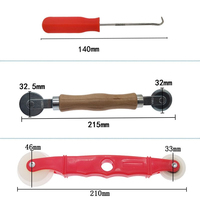 Outil de démontage de rouleaux de moustiquaire robuste Jin Yingxin pour fenêtres et portes, avec roue en nylon et bande en caoutchouc en acier inoxydable