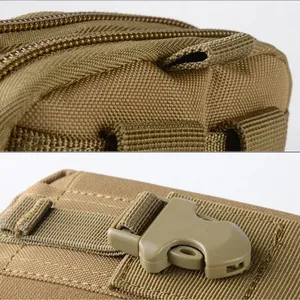 กระเป๋าคาดเอวอเนกประสงค์ Molle Pouch  กระเป๋าคาดเอวแบบยุทธวิธี  กระเป๋าใส่โทรศัพท์  กระเป๋าสตางค์  พร้อมสายรัดปิด - Product Image 5