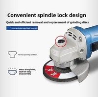 Meuleuse d'angle électrique portative mini 100 mm pour bricolage industriel, vente directe usine, disque de meulage et polissage, meilleure vente