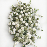 Décorations florales romantiques IFG pour mariage, remise de diplôme, Noël, guirlandes en soie artificielle, arrangements floraux blancs pour arche, hauteur 5 pieds