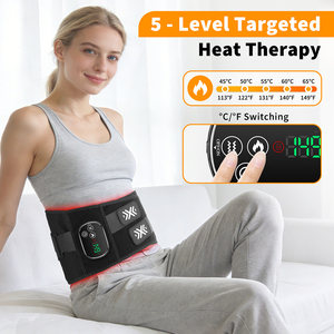 Kabelloser Taillenmassagegürtel Elektrische Heizung Vibrationsmassage Lendenwirbelstütze Heißkompresse Rückenmassagegürtel - Product Image 2
