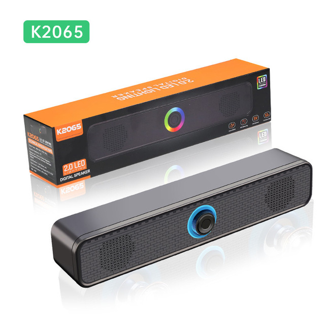 Hot Selling New BT Speaker K2065 Wired Desktop Speaker for PC Laptop Home Multimedia Subwoofer
