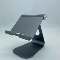 Support de tablette en alliage d'aluminium de qualité supérieure réglable Design antidérapant Compatible Pad pour Samsung Tablettes Téléphone portable