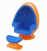 Lee West Stereo Pod Alpha Shell Kaufen Sie moderne Möbel Swivel Leisure Lounge Fiberglas Lautsprecher Stuhl mit Ottomane