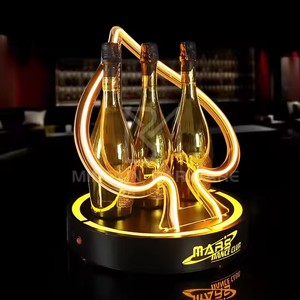 Único LED Loop Design exclusivo Champagne Display club/Night Club VIP Wine display stand Botella Presentador Glorificado - Product Image 1