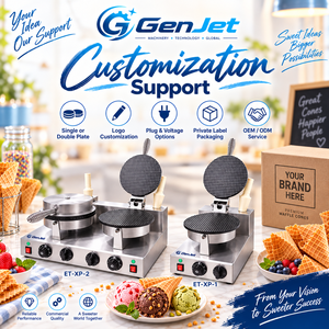GenJet Premium Pick ET XP 2 Machine à gaufrettes électriques à double plaque 2 kW pour cafés et stands de restauration mobiles - Product Image 6