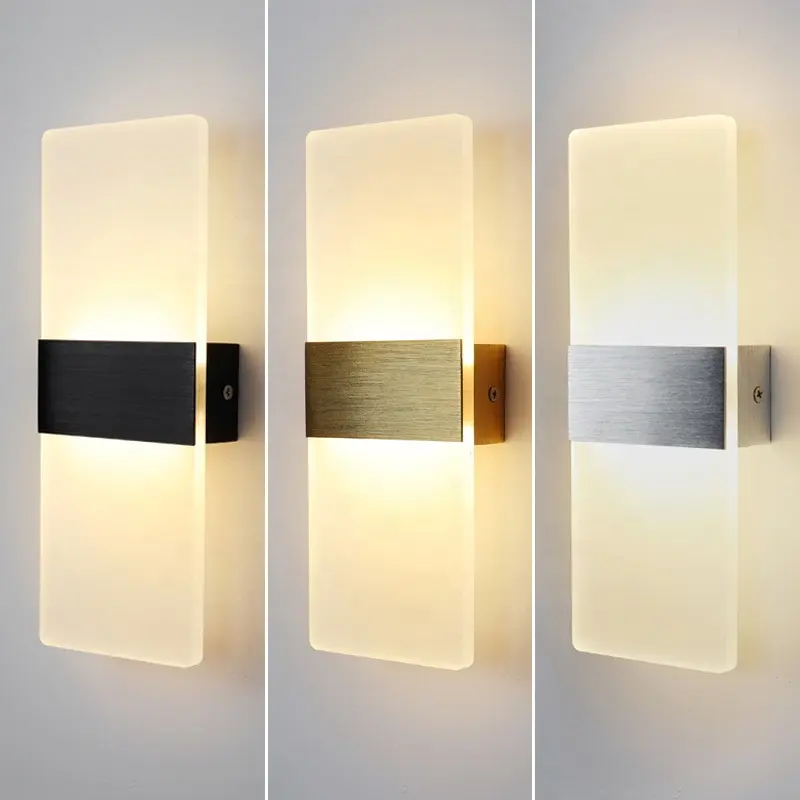 Lightess Modern Wall Mounted bracket light Dimmable Living Room bedroom Hallway LED Wall Lamps