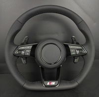Volante Deportivo Personalizado para Volkswagen, Volante de Cuero con Base Plana y Palanca de Cambios