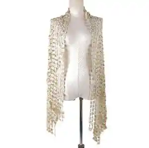 New spring and summer style party plum embroidery net shawl