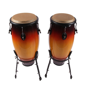 Set di batterie Conga da 10 pollici + 11 pollici strumento musicale professionale con supporto - Product Image 1