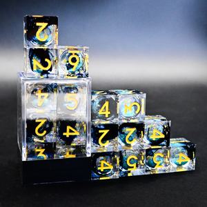 Forêt océan Sharp Edge résine <span class=keywords><strong>bon</strong></span> Decoro emballage boîte rouleau <span class=keywords><strong>jeu</strong></span> D6 mdn <span class=keywords><strong>jeu</strong></span> de dés pour <span class=keywords><strong>Rpg</strong></span> - Product Image 3