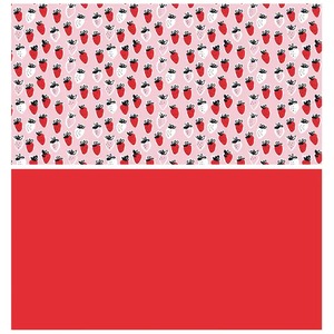 Custom Eco-Friendly Recyclable Strawberry <b>Pattern</b> <b>Tissue</b> <b>Paper</b> Roll Double Side Coated Waterproof 80GSM Digital Printing <b>Paper</b> - Product Image 5