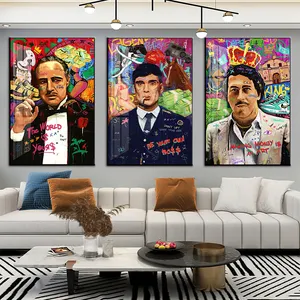 Pop Art Gangster Poster Mafia And Mobster Godfather Loving Pablo Loving Pablo Canvas And Prints Wall Art And Painting Decoration